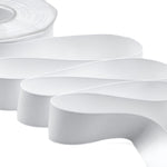 raso seta 25 mm bianco ottico