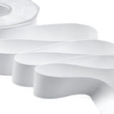raso seta 25 mm bianco ottico
