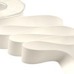 raso seta 25 mm bianco naturale