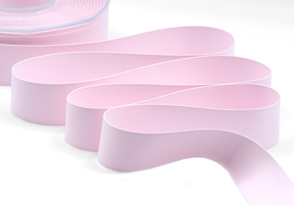 raso seta 25 mm rosa baby