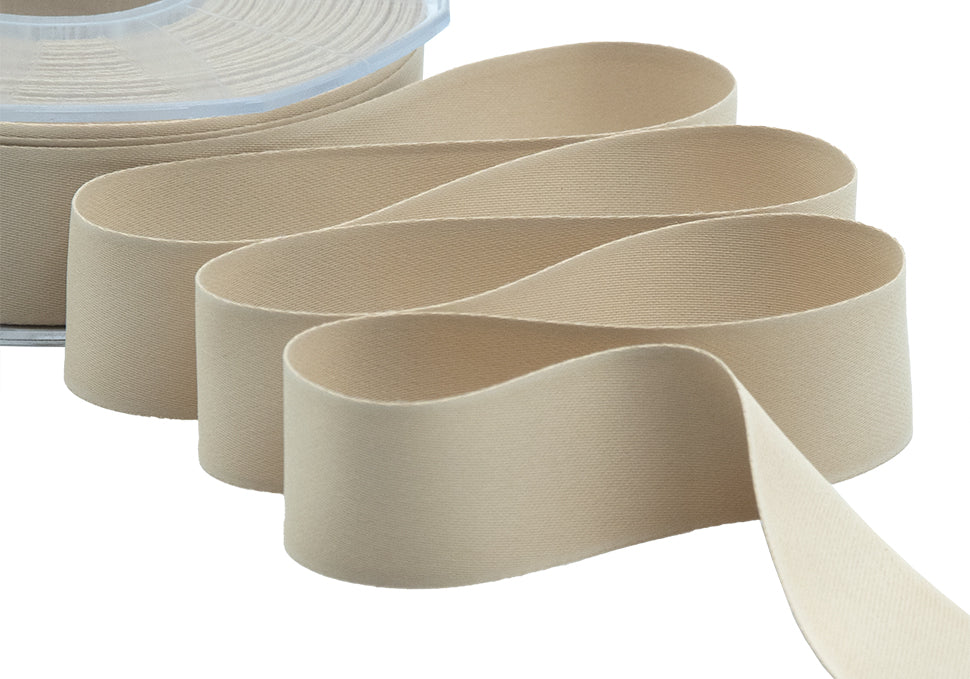 raso seta 25 mm beige