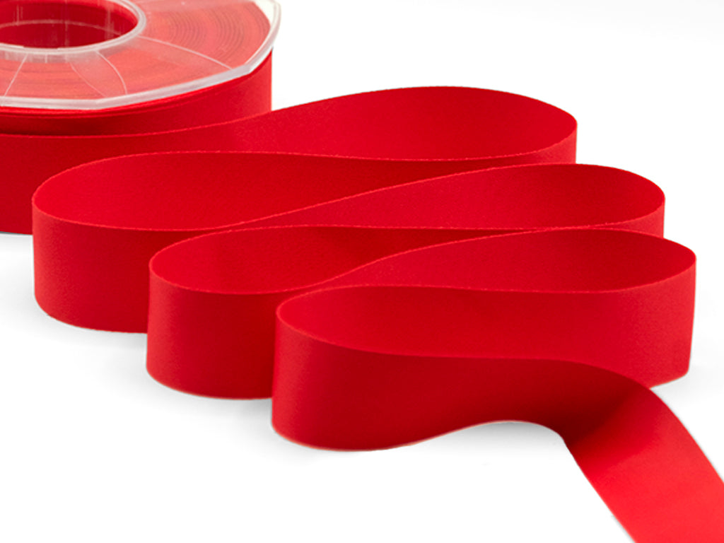 raso seta 25 mm rosso