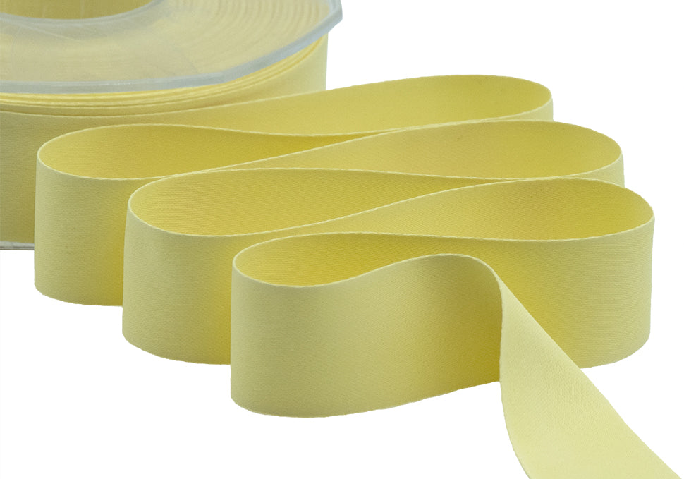 raso seta 25 mm giallo