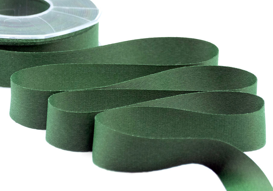 raso seta 25 mm verde inglese