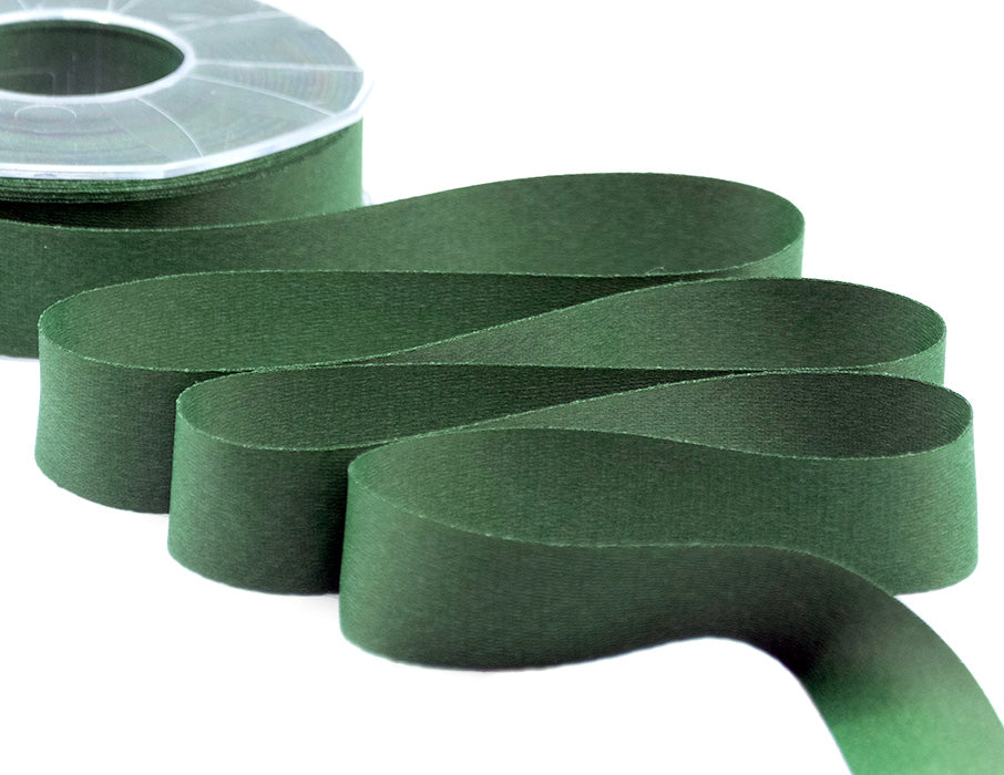 raso seta 25 mm verde inglese