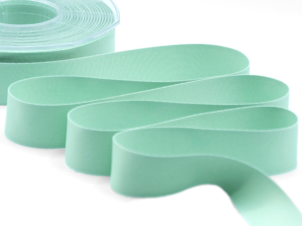 raso seta 25 mm verde mare