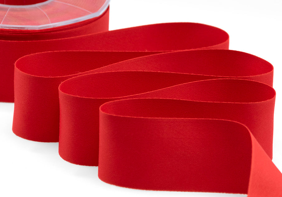 raso seta 40 mm rosso