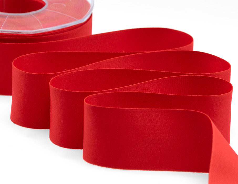 raso seta 40 mm rosso