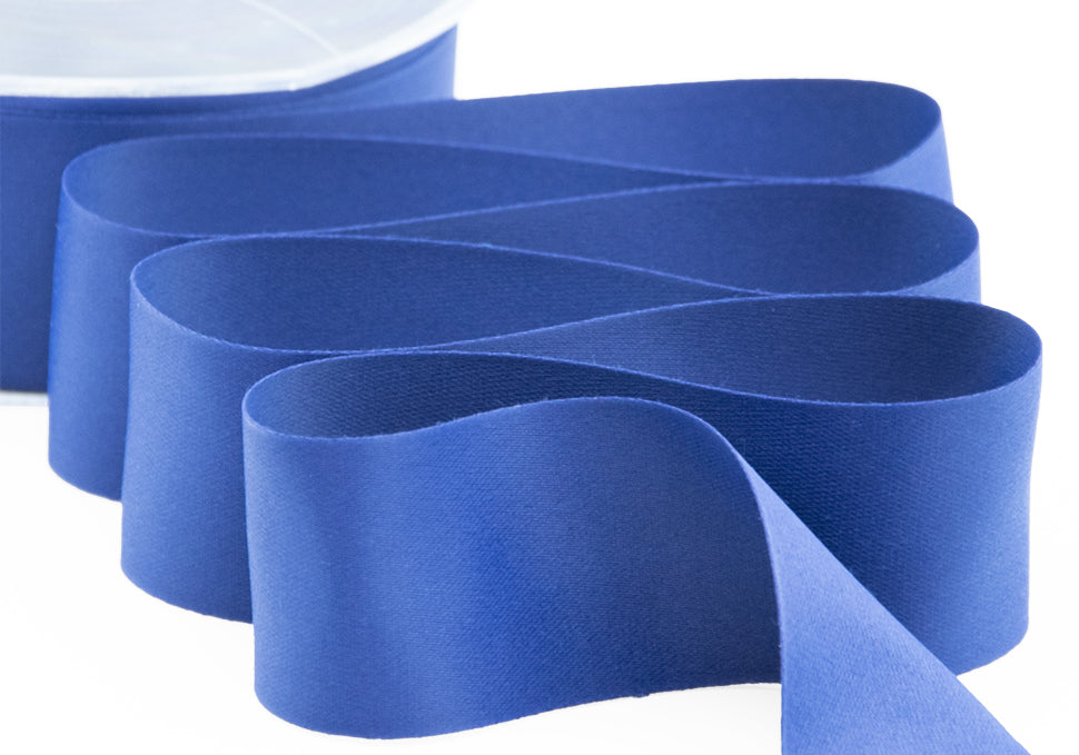raso seta 40 mm blu scuro