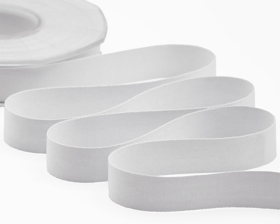 cotone biologico 15 mm bianco ottico