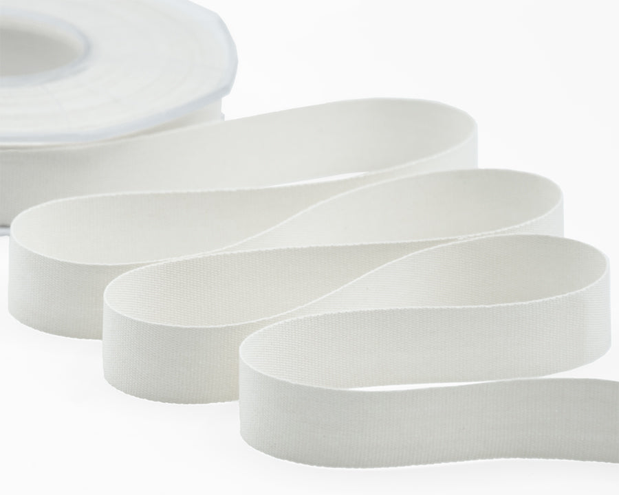 cotone biologico 15 mm bianco naturale