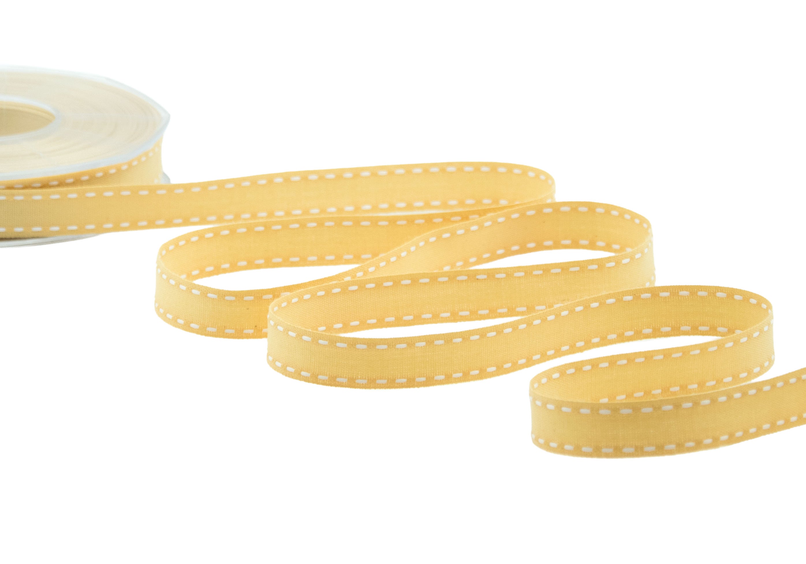 cotone con impuntura 15 mm giallo oro