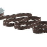cotone con impuntura 15 mm cacao