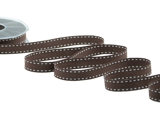 cotone con impuntura 15 mm cacao