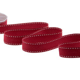 cotone con impuntura 25 mm amaranto
