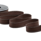 cotone con impuntura 25 mm cacao