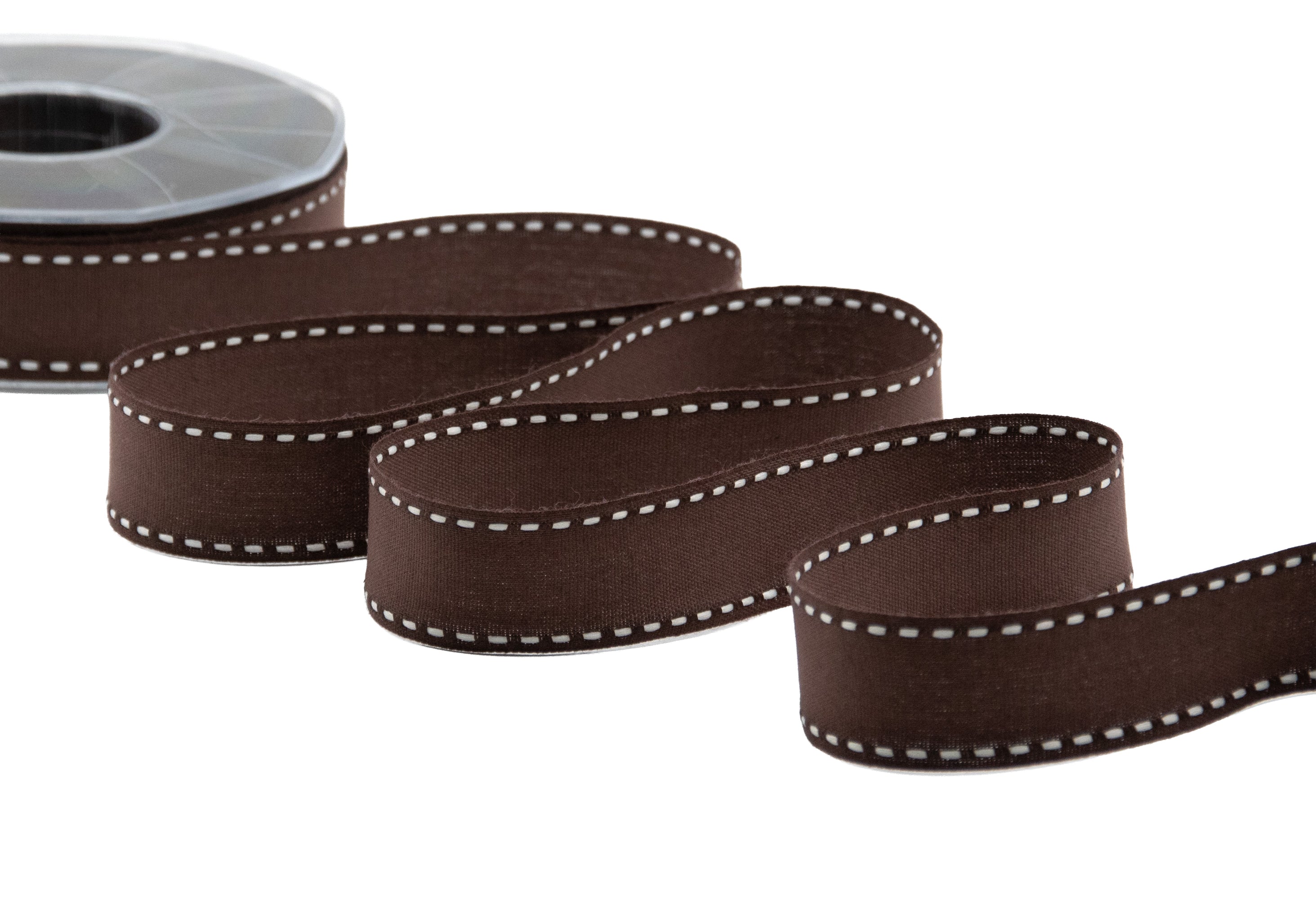cotone con impuntura 25 mm cacao