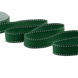 cotone con impuntura 25 mm verde inglese