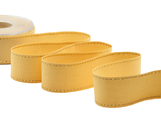 cotone con impuntura oro 45 mm giallo oro