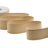 cotone con impuntura oro 45 mm beige