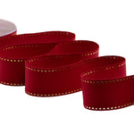 cotone con impuntura oro 45 mm amaranto