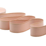 cotone con impuntura oro 45 mm rosa cipria