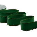 cotone con impuntura oro 45 mm verde inglese