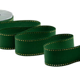 cotone con impuntura oro 45 mm verde inglese