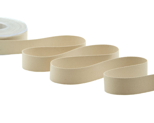 spigato cotone 25 mm beige