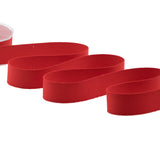 spigato cotone 25 mm rosso