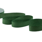 spigato cotone 25 mm verde inglese oro