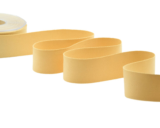spigato cotone 40 mm giallo oro