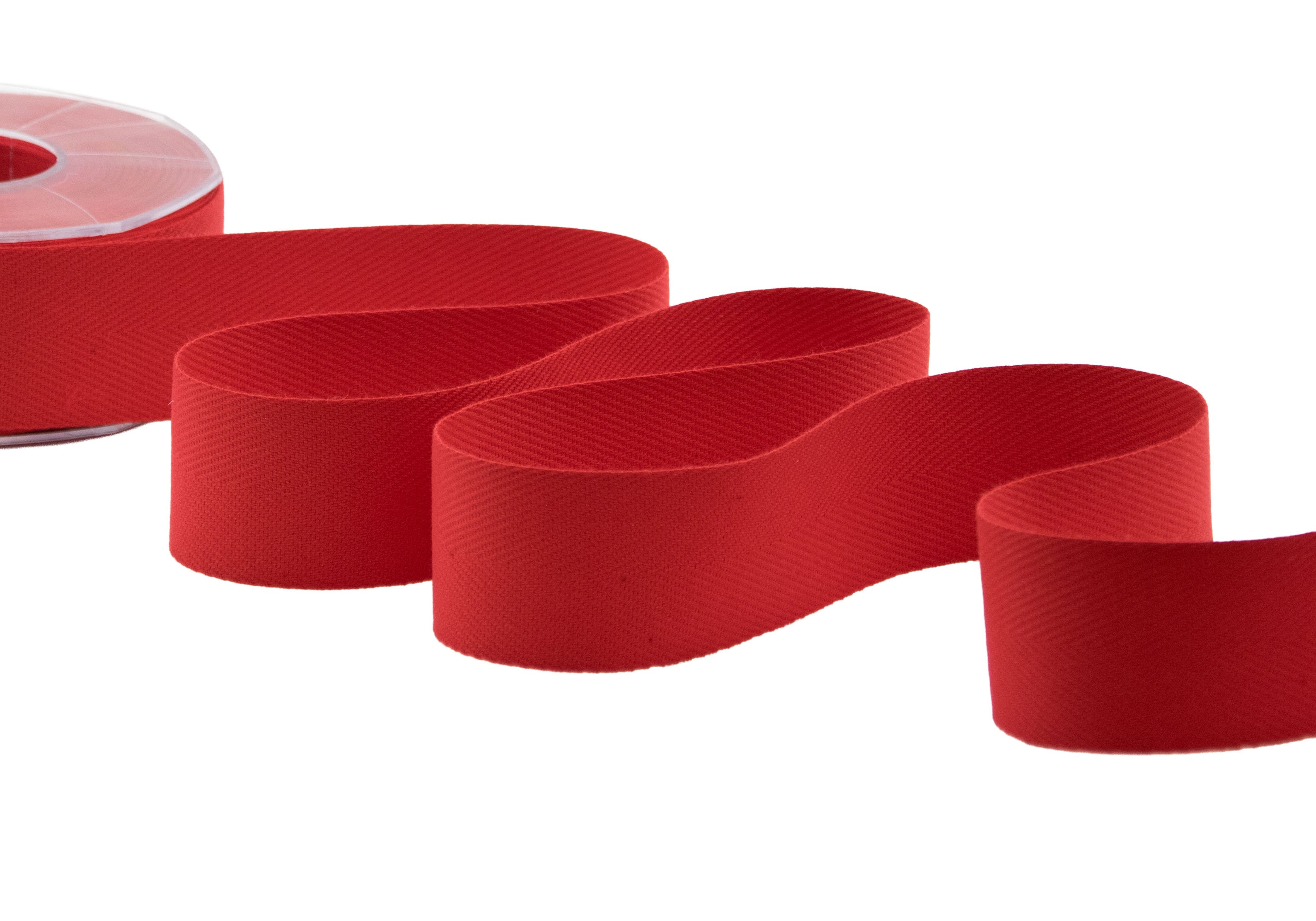 spigato cotone 40 mm rosso