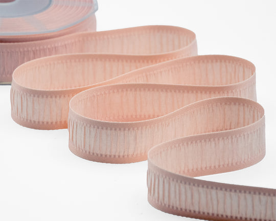 Pleated 25 mm Light Apricot