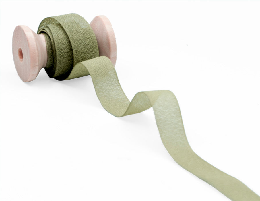 crepe effetto seta 15 mm verde salvia