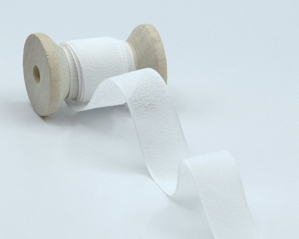 crepe effetto seta 15 mm bianco naturale