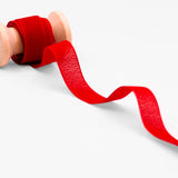 crepe effetto seta 15 mm rosso