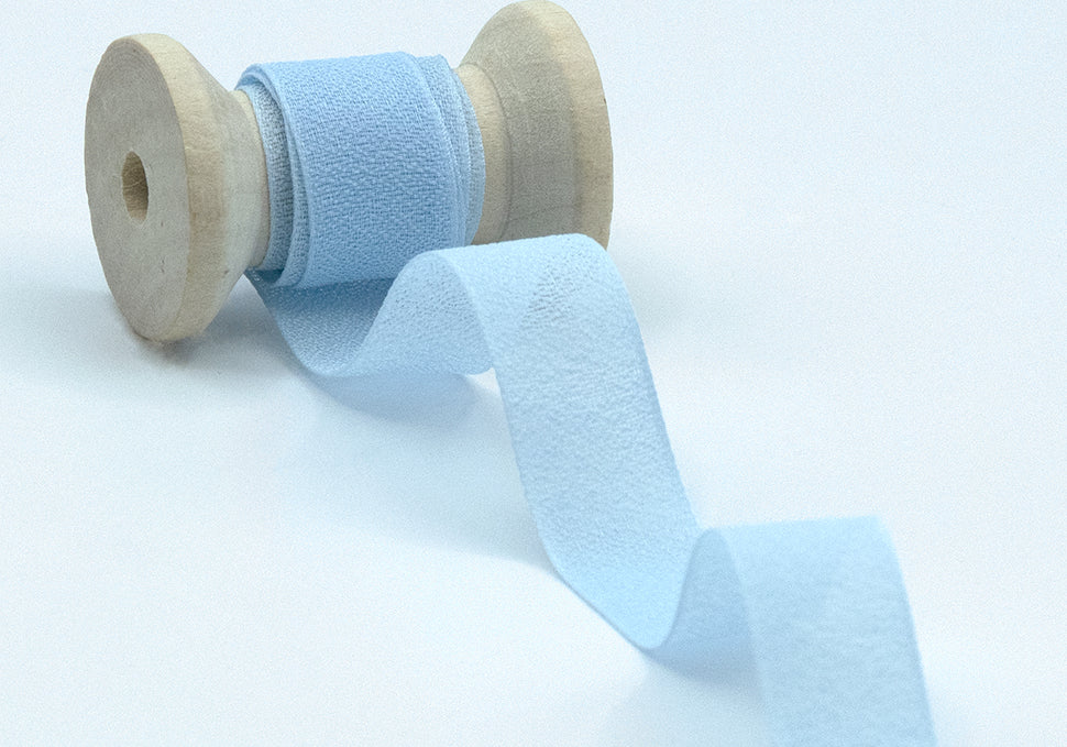 crepe effetto seta 15 mm azzurro baby