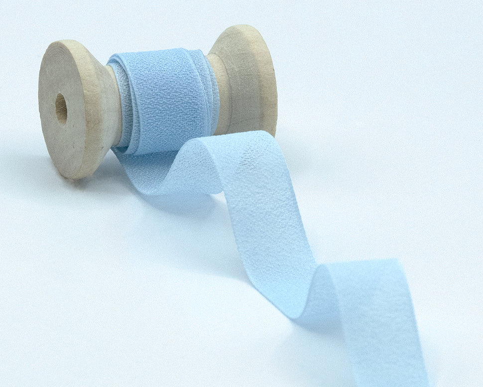 crepe effetto seta 15 mm azzurro baby