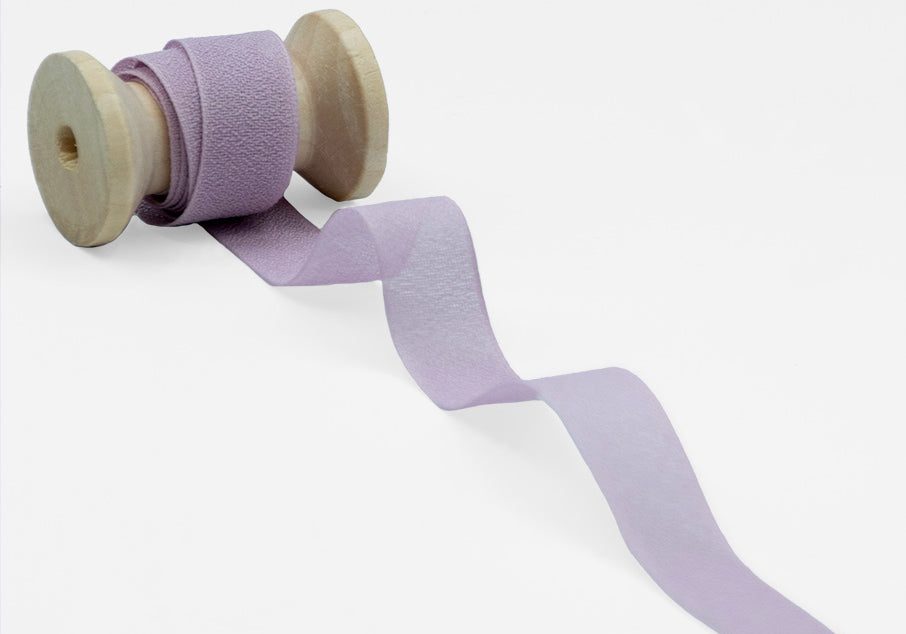 crepe effetto seta 15 mm malva chiaro