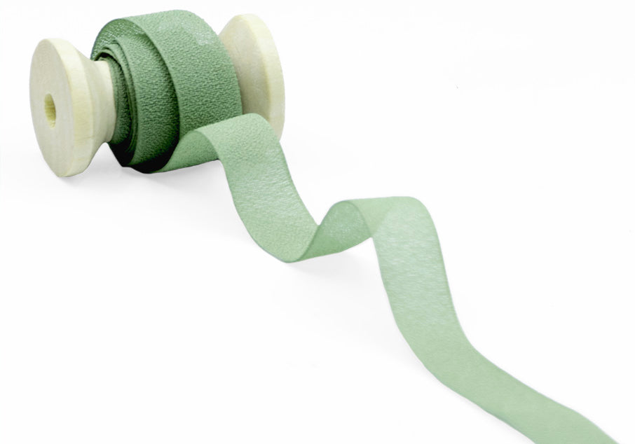 crepe effetto seta 15 mm verde mare
