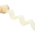 crepe effetto seta sfrangiato 25 mm champagne