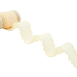 crepe effetto seta sfrangiato 25 mm champagne