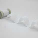 crepe effetto seta sfrangiato 25 mm bianco naturale