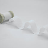 crepe effetto seta sfrangiato 25 mm bianco naturale