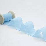 crepe effetto seta 25 mm azzurro baby