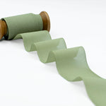 crepe effetto seta 48 mm verde salvia