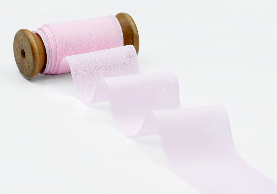 crepe effetto seta 48 mm rosa baby