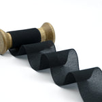crepe effetto seta 48 mm nero