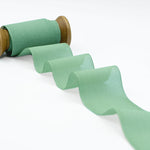 crepe effetto seta 48 mm verde mare